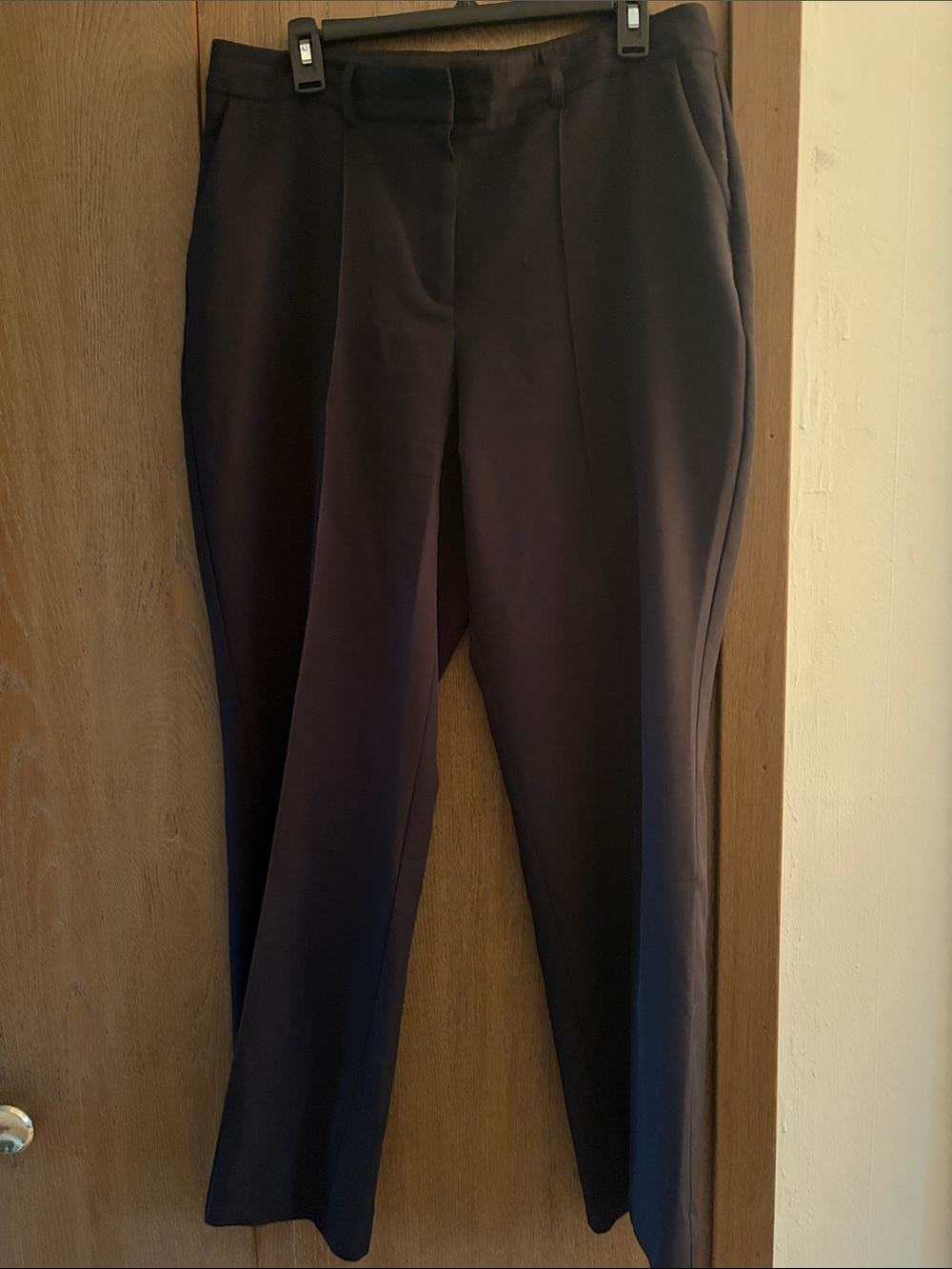 Express Black Straight-Leg Dress Trousers